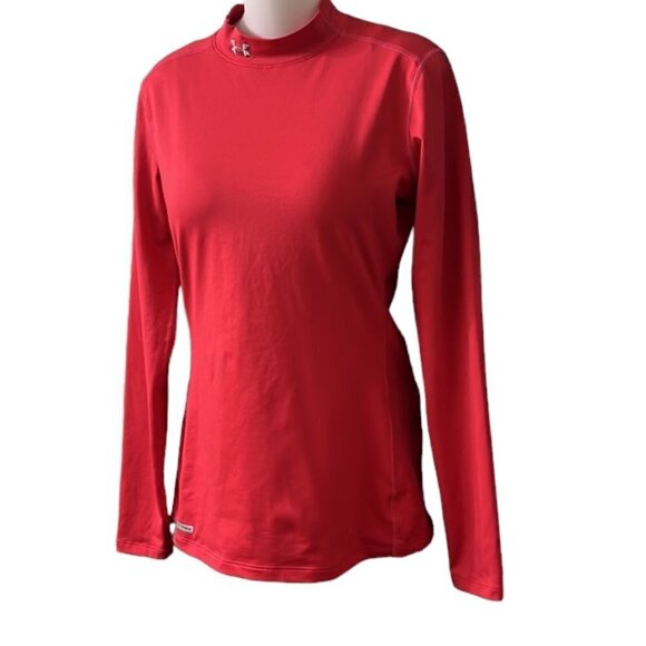 Under Armour ColdGear Long Sleeve Fitted Compression Mock Turtleneneck Shirt - Picture 5 of 10